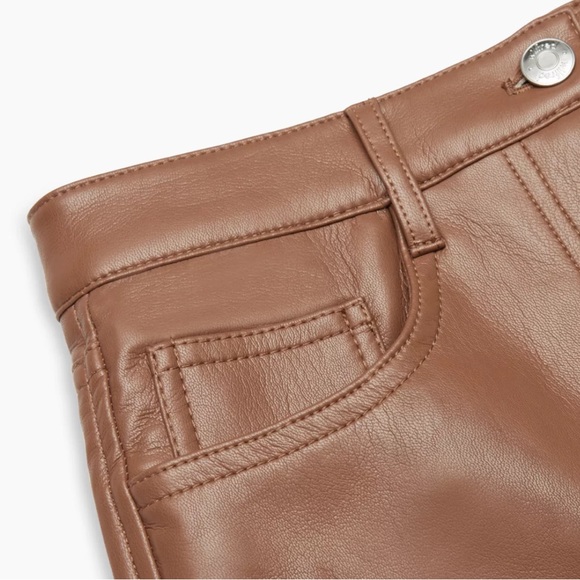 Aritzia Wilfred The Melina Pant Regular Length Size 4 Rich Chestnut Colour - Picture 6 of 6